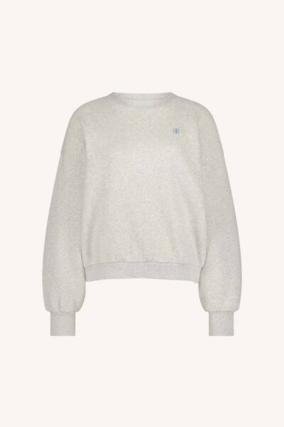 Bibi love sweater light grey mel By-Bar Amsterdam