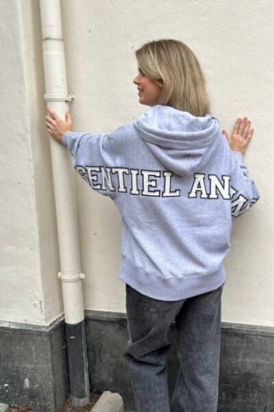 Gris patched sweatshirt hurricane grey Essentiel