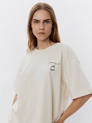 T-shirt light sand Sofie Schnoor