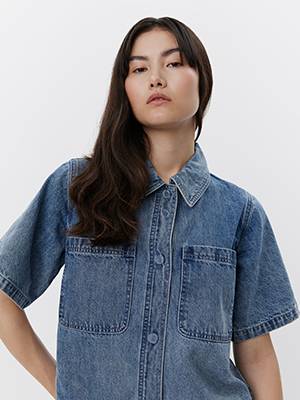 Shirt light denim blue Sofie Schnoor