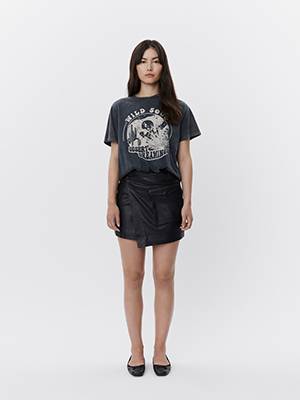 T-shirt stone washed black Sofie Schnoor