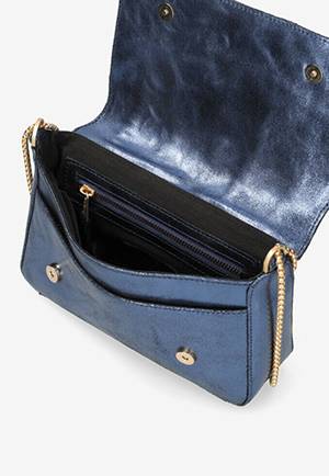 Juliette Padded crossbody navy De La Bretoniere